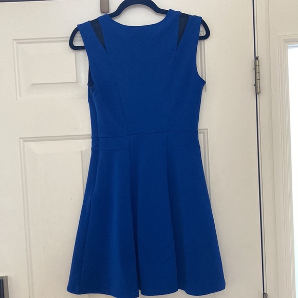 Mossimo Dress Blue Black Mesh Cut Out Size Small - Picture 13 of 13